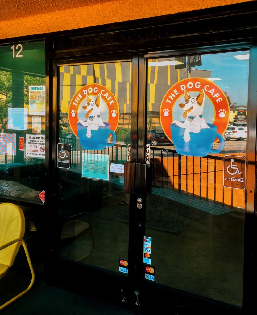 Entrance to the Dog Cafe in Los Angeles